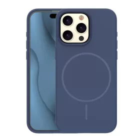 iPhone 15 Pro Max tok Silicone Thin Mag sötétkék tok-5907504586649 1 kép