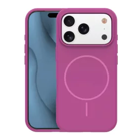 iPhone 17 Pro tok Silicone Thin Mag tok fukszia