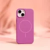 iPhone 17 Pro tok Silicone Thin Mag tok fukszia-5907504586977 5 kép