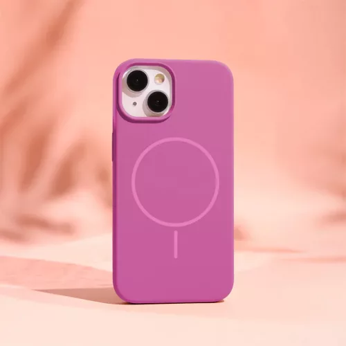 iPhone 17 Pro tok Silicone Thin Mag tok fukszia-5907504586977 5 kép
