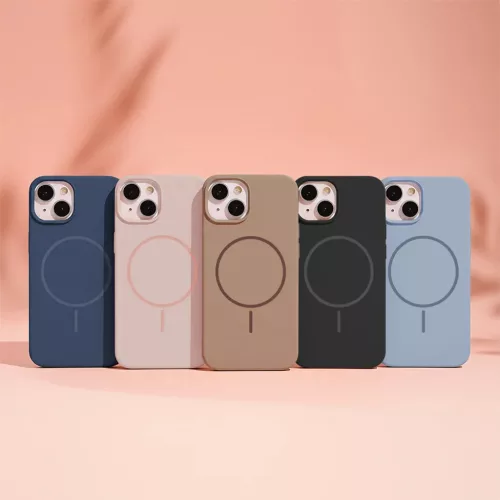 iPhone 17 Pro tok Silicone Thin Mag tok fukszia-5907504586977 7 kép