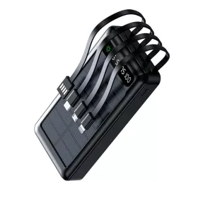 Setty SLR-120 20000 mAh fekete napelemes powerbank