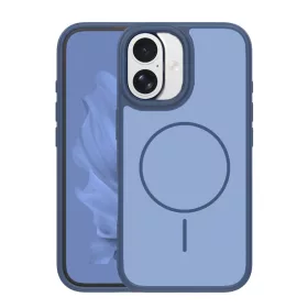 iPhone 17 tok Frame Thin Mag sötétkék tok