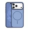 iPhone 17 Pro Max vékony keretes mágneses tok sötétkék