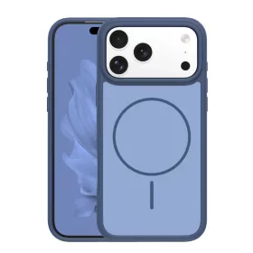 iPhone 17 Pro Max vékony keretes mágneses tok sötétkék
