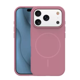 iPhone 14 rózsaszín Szilikon Vékony Mag tok