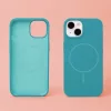 iPhone 15 Szilikon Thin Mag tok türkiz-5907674515845 6 kép