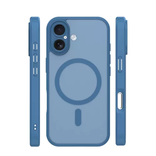iPhone 17 tok Mag Matt tok, 6,3'' sötétkék-5907674521334 6 kép