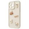 iPhone 16e / 17e Ultra Trendy 3D bézs medve tok-5907674543091 3 kép