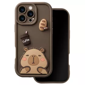 Samsung Galaxy S26 Ultra Trendy 3D barna kapibara tok