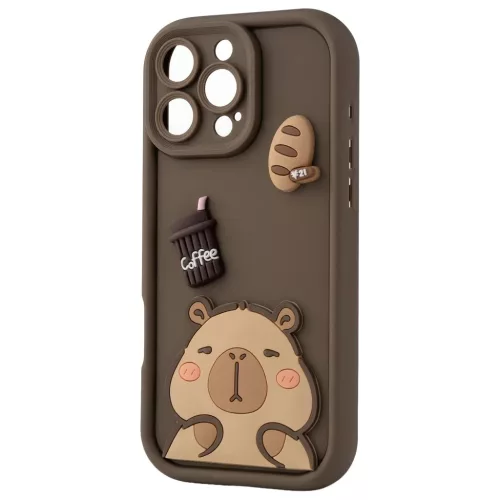 Samsung Galaxy S26 Ultra Trendy 3D barna kapibara tok-5907674543497 3 kép