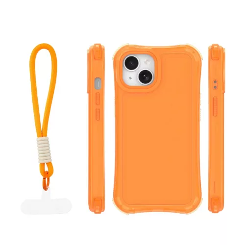 iPhone 14 6,1" Safepop pántos narancssárga tok-5907674544685 2 kép