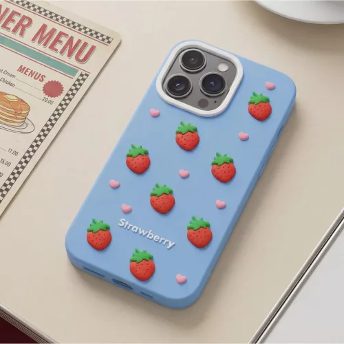 iPhone 11 kék eper tok-5907674553724 6 kép