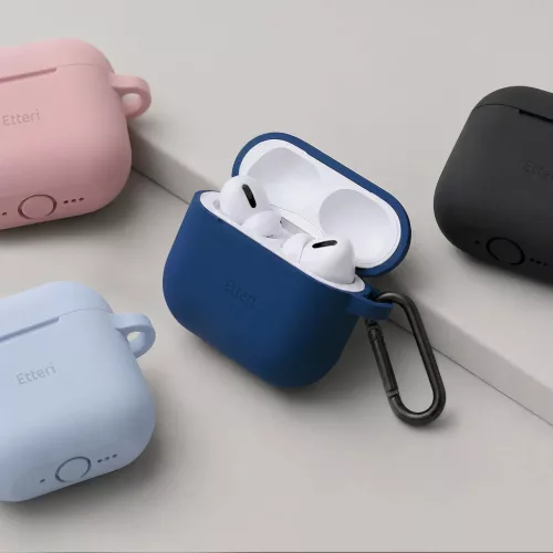 AirPods 4 fekete Etteri szilikon tok-5908067000511 7 kép