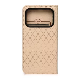 Honor 600 / Honor 600 Pro Smart Caro bézs tok-5908067000801 2 kép