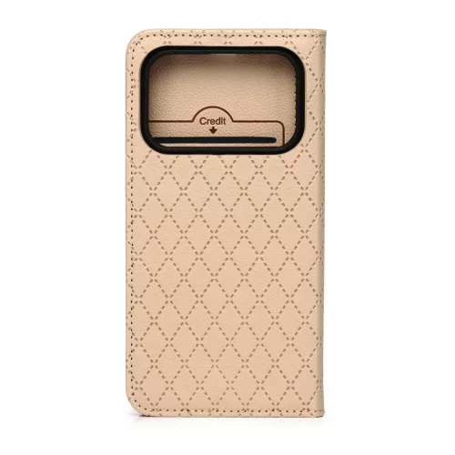 Honor 600 / Honor 600 Pro Smart Caro bézs tok-5908067000801 2 kép