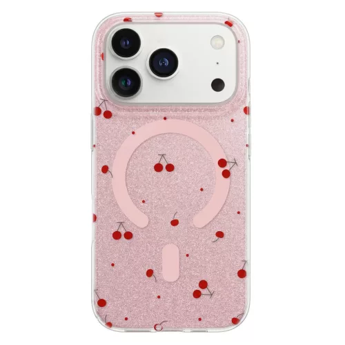 iPhone 15 Cseresznye Mag csillámos rózsaszín tok-5908067001594 2 kép