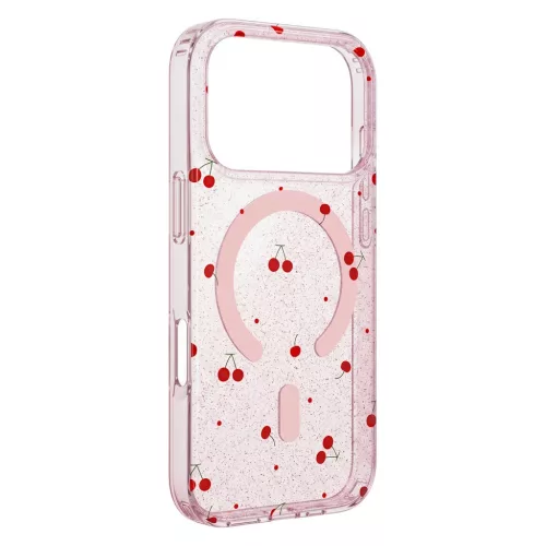 iPhone 15 Cseresznye Mag csillámos rózsaszín tok-5908067001594 3 kép