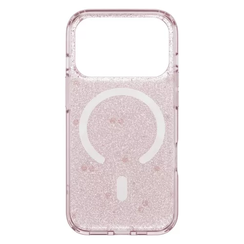 iPhone 17 Cherry Mag cseresznye mintás rózsaszín csillogó tok-5908067001648 5 kép