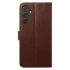 Honor Magic 8 Lite Smart Luxe bőr tok barna tok-5908067002508 3 kép