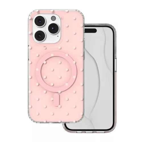 iPhone 14 Pro Bubble Dots Mag rózsaszín tok-5908067004144 1 kép