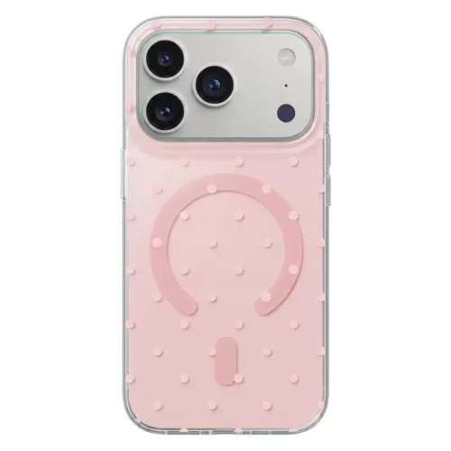 iPhone 16 Bubble Dots Mag pontmintás rózsaszín tok-5908067004175 4 kép