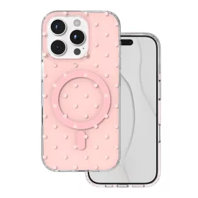 iPhone 16 Pro rózsaszín Bubble Dots Mag tok-5908067004182 1 kép