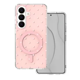 Samsung Galaxy S26 Bubble Dots Mag rózsaszín tok