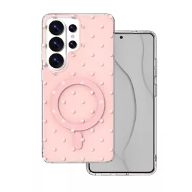 Samsung Galaxy S26 Ultra Bubble Dots Mag rózsaszín tok