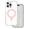 iPhone 16 Pro Max Bubble Dots Mag fehér tok