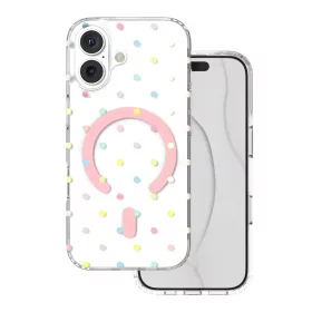 iPhone 17 6,3'' Bubble Dots Mag fehér tok-5908067004687 1 kép