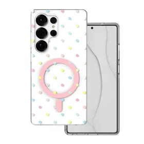 Samsung Galaxy S25 Ultra Bubble Dots Mag fehér tok-5908067004724 1 kép
