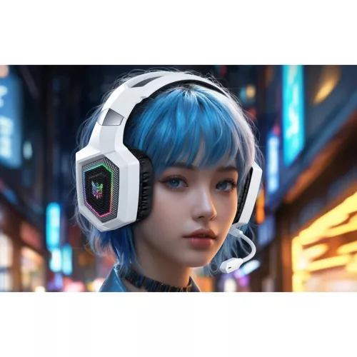 ONIKUMA GT806 gamer fejhallgató fehér-6972470563856 5 kép