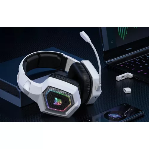 ONIKUMA GT806 gamer fejhallgató fehér-6972470563856 8 kép