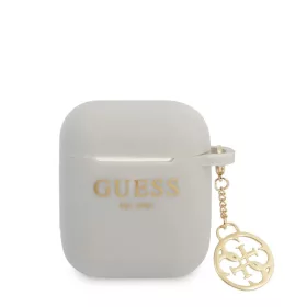   Airpods 1/2 Guess 4G Charms szilikon tok szürke (GUA2LSC4EG)