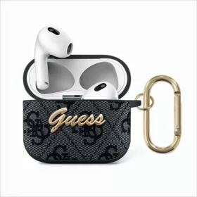 Airpods 3 Guess 4G Script pro PC/PU tok szürke (GUA34GSMK)-3666339009717 1 kép