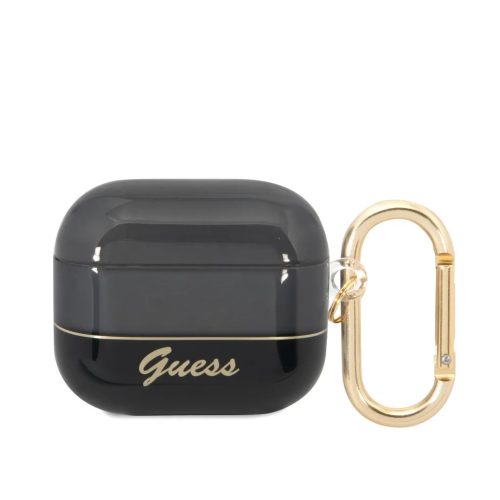 Airpods 3 Guess Translucent tok fekete (GUA3HGCOHK)-3666339068462 1 kép
