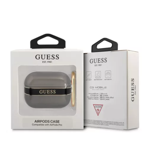 Airpods 3 Guess TPU Stripe tok fekete-3666339047061 3 kép