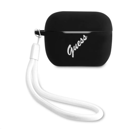 Guess Vintage Silicone GUACAPLSVSBW AirPods Pro 1/2 tok fekete-3700740495520 1 kép