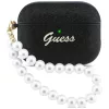 Apple AirPods Pro 3 Guess Glitter Pearl Szíjas tok fekete-3666339574710 1 kép