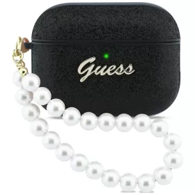 Apple AirPods Pro 3 Guess Glitter Pearl Szíjas tok fekete-3666339574710 1 kép
