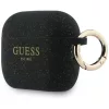 Apple AirPods Pro 3 Guess Szilikon Csillogó Gyűrű tok fekete-3666339577452 3 kép