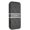 iPhone 13 mini Guess PU 4G Printed Stripe fliptok szürke (GUBKP13S4GD-3666339032081 7 kép