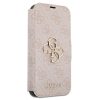 iPhone 13 Pro Max Guess PU 4G Metal Logo fliptok rózsaszín (GUBKP13X-3666339032678 2 kép