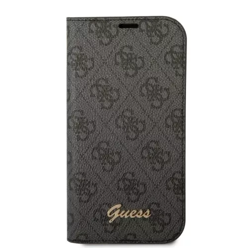 iPhone 14 Pro Guess PC / TPU 4G Metal Camera Outline fliptok fekete (G-3666339083182 5 kép