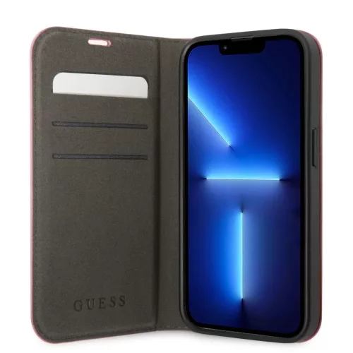 iPhone 14 Pro Max Guess PU Croco fliptok rózsaszín (GUBKP14XHGCRHP)-3666339082994 3 kép