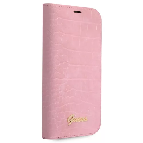 iPhone 14 Pro Max Guess PU Croco fliptok rózsaszín (GUBKP14XHGCRHP)-3666339082994 5 kép