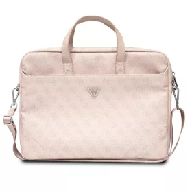   Guess 4G PU Triangle Logo 15/16'' laptop táska rózsaszín (GUCB15P4TP)