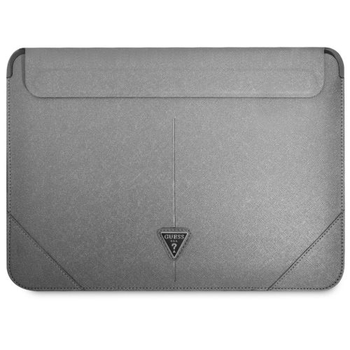 Guess Saffiano Triangle Sleeve tok 16'' ezüst (GUCS16PSATLG)-3666339039899 5 kép