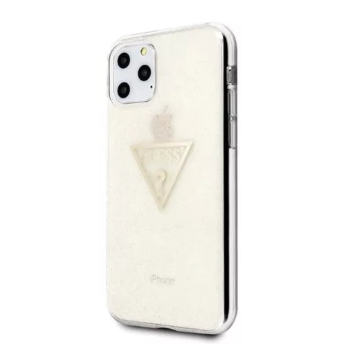Guess GUHCN58SGTLGO iPhone 11 Pro arany/arany keménytok Glitter Trian-3700740461426 2 kép
